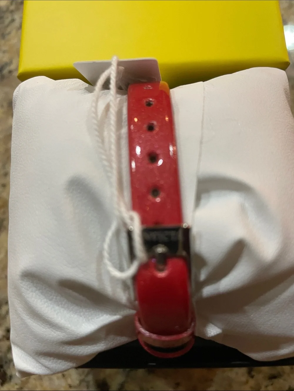 Invicta Women's Red Dial Watch with Silver Accents